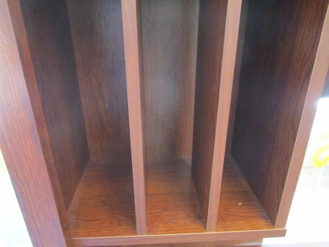 Wooden Veneer Computer Desk 1 Drawer, 1 Hutch Door w/ Inlay Shelf, Adjustable Shelves