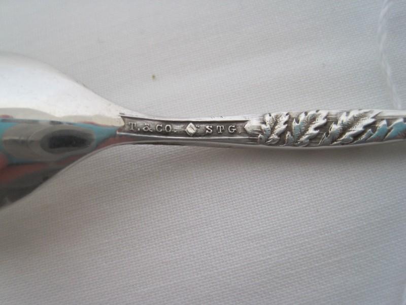 Tiffany & Co. Sterling Art Nouveau Flower "Floral" Design Demitasse Spoon (11.7 grams)