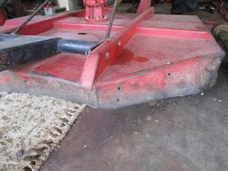 Red Metal Bush Hog 3 Point, 6' Rotary Mower Tractor Attachment, Model 256
