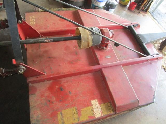 Red Metal Bush Hog 3 Point, 6' Rotary Mower Tractor Attachment, Model 256