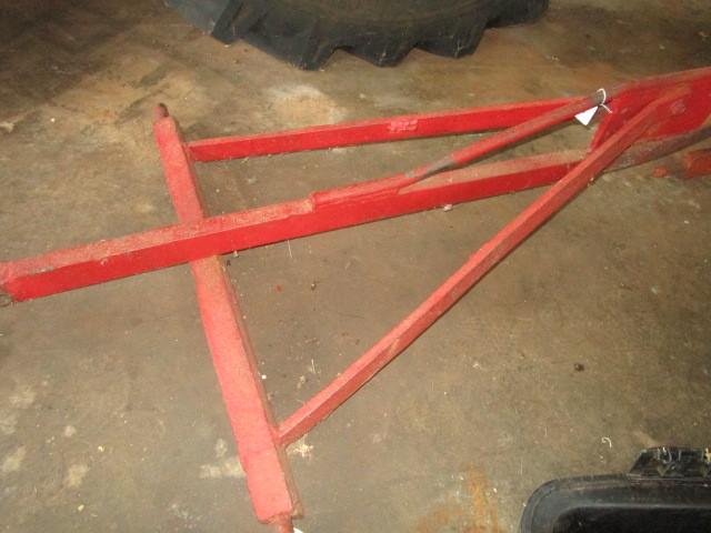 Red Metal Tractor Attachment Piece