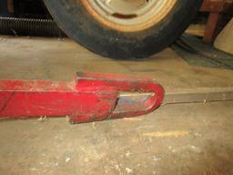 Red Metal Tractor Attachment Piece