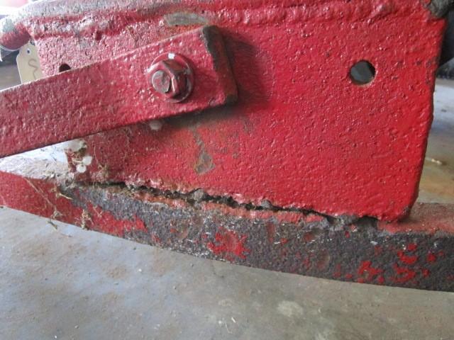 Red Metal Tractor Attachment Piece