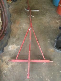 Red Metal Tractor Attachment Piece
