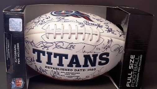 Tennessee Titans 2011-12 Autographed Football