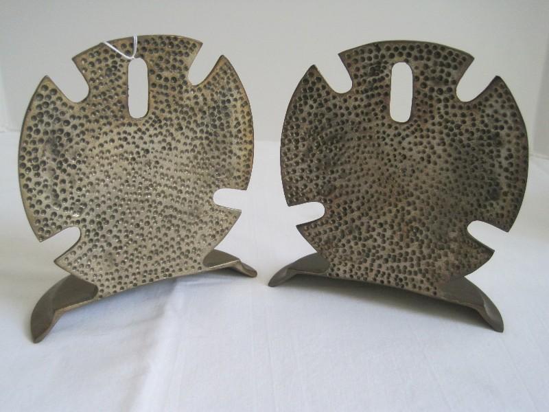 Pair - Price Products Brass Sand Dollar Design Bookends