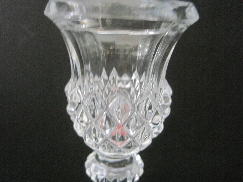 3 Pair - Crystal Candle Sticks Diamond & Other Patterns