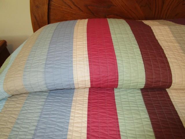 Rainbow Colored Sheet w/ Pillows, Etc.