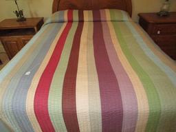 Rainbow Colored Sheet w/ Pillows, Etc.