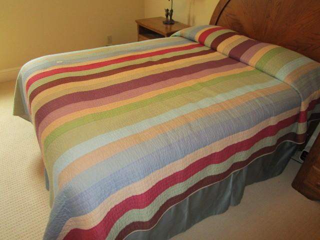 Rainbow Colored Sheet w/ Pillows, Etc.