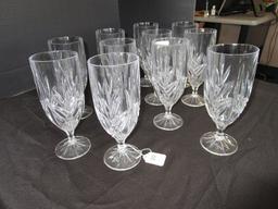 Shannon Ice Tea Dublin Pattern Glasses 11, 7 3/4" H Lead Crystal Glass Godinger