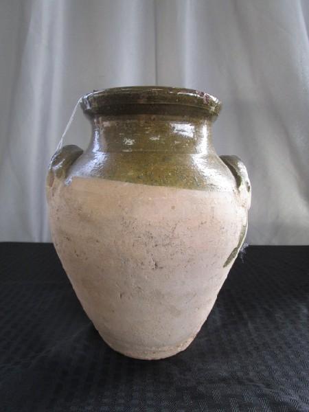 Glazed Stoneware Pottery w/ Handles Urn Style