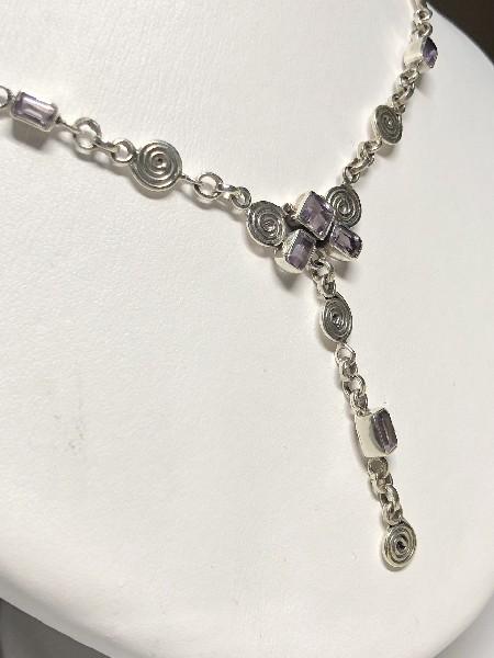 Silver Amethyst Necklace