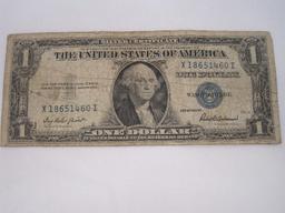 One Dollar Silver Note Certificate Series 1935F X18651460I