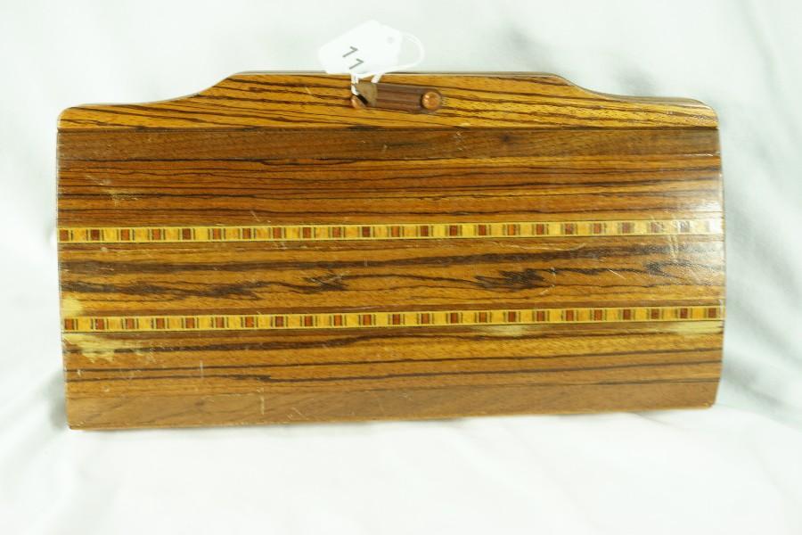 1940's WWII Era Dar-Lin Wood Clutch Purse USA Made