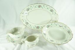 Set 4 - 1955 Princess China Tru-Tone USA "Sweet Briar" Service Pieces