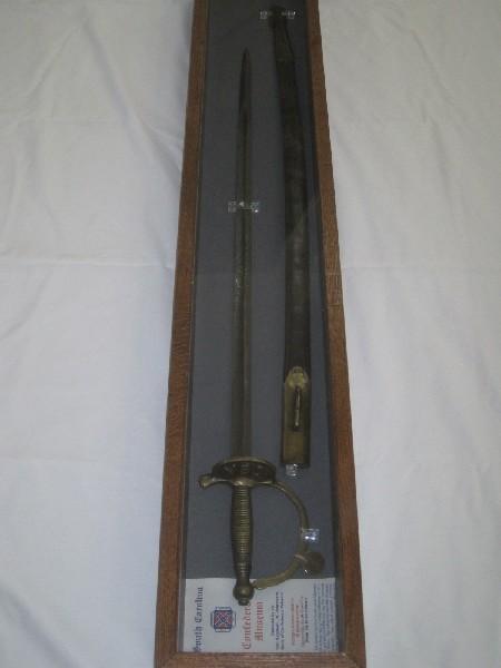 CSA Confederate States Army Civil War Sabre Sword w/ Sheath Blade Engraved "CSA"