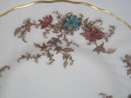 8 Minton Bone China Ancestral Pattern Floral/Foliage Design 6 3/8" Bread & Butter Plates