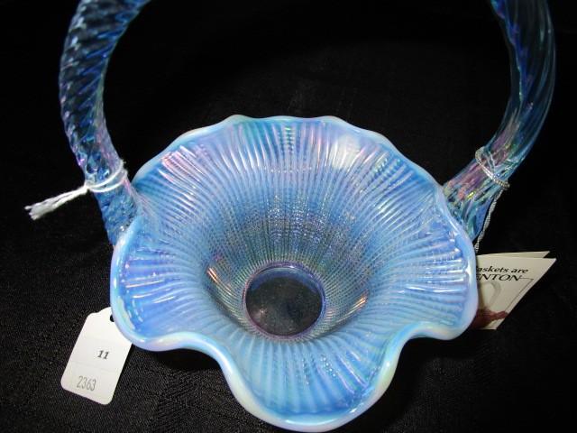 Fenton Art Glass Lilac Iridescent Basket