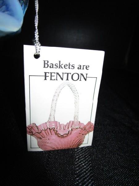 Fenton Art Glass Lilac Iridescent Basket