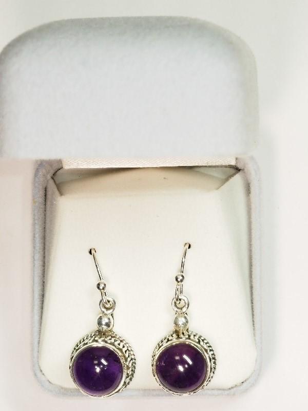 Sterling Silver Amethyst Earrings