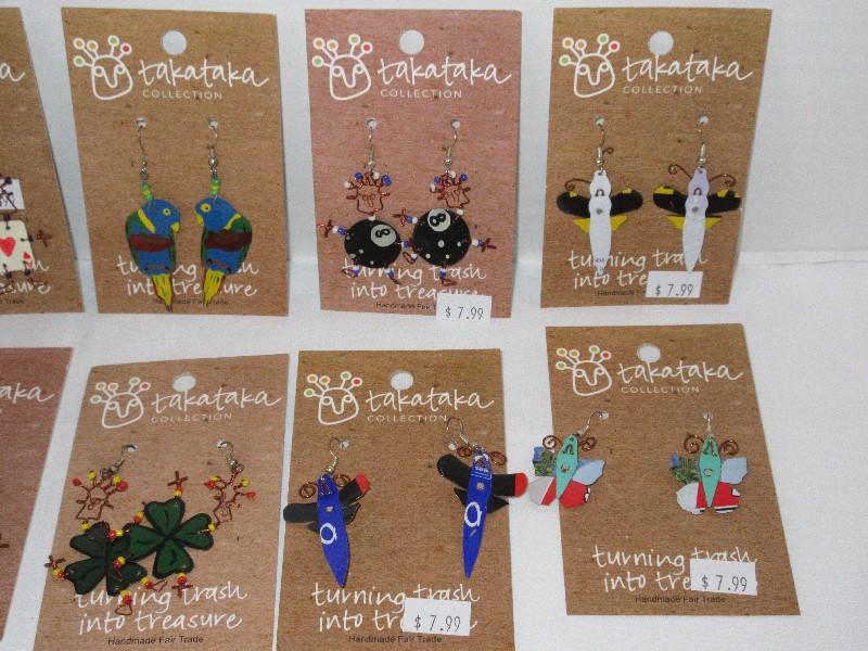 11 Pair Takataka Collection Hand Made Novelty Fashion Jewelry