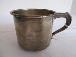 International Sterling K34 Handled Sterling Baby Cup(+-77.25G)