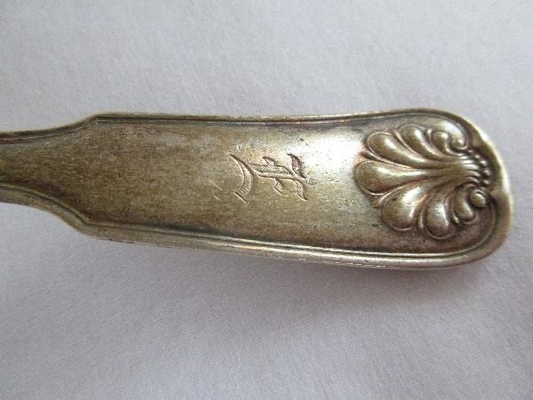 Tiffany & Co. Sterling Silverware Shell & Thread 1905 Pattern Server Spoon(+-78G)