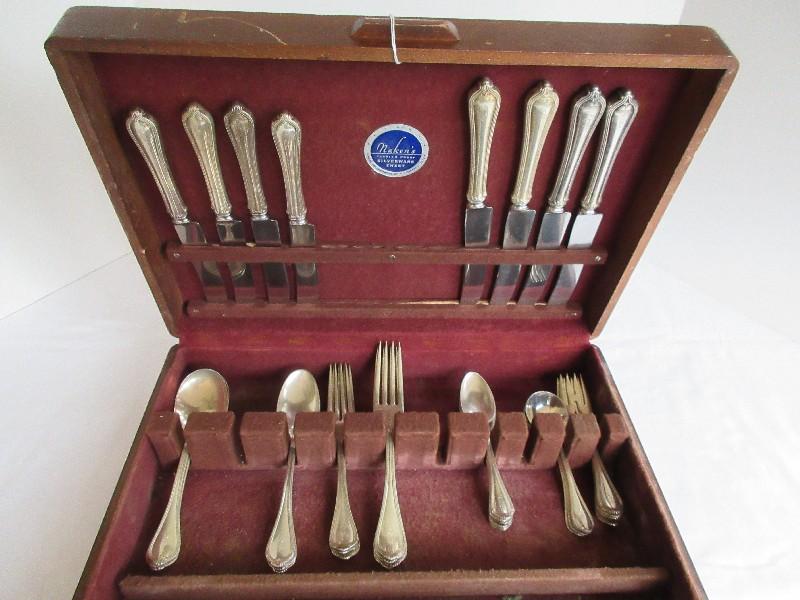 32 Pieces - Towle Silver Smiths Sterling Silverware Paul Revere 1906 Pattern