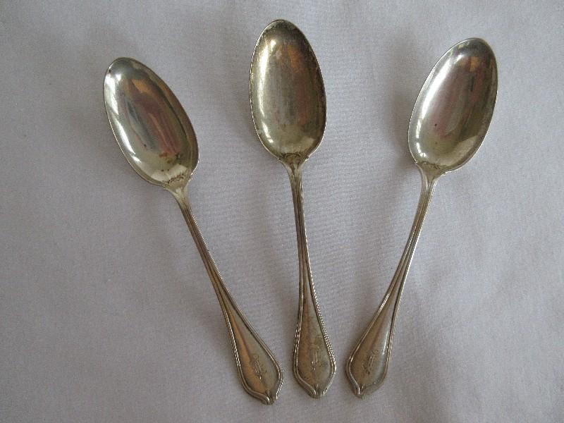 3 Towle Silver Smiths Sterling Silverware Paul Revere 1906 Pattern Demitasse Spoons(+-12G)