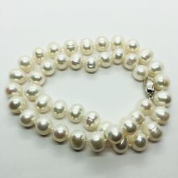 Silver Freshwater Pearl Necklace