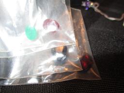 Lot - Emerald, Ruby, Sapphire, Garnet Stones