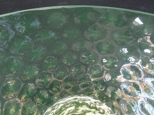 Bauble Pattern Uranium Glass Bowl
