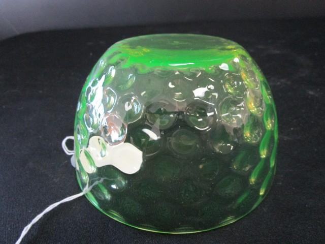 Bauble Pattern Uranium Glass Bowl