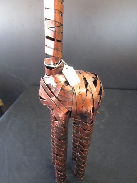 Copper Patina Metal Art Giraffe Décor