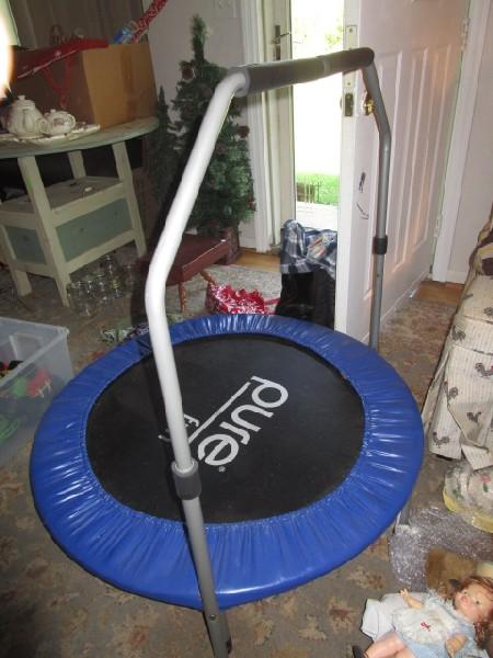 Pure Fun Exercise Trampoline Blue Lined