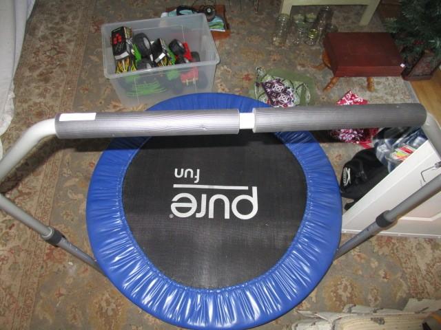 Pure Fun Exercise Trampoline Blue Lined