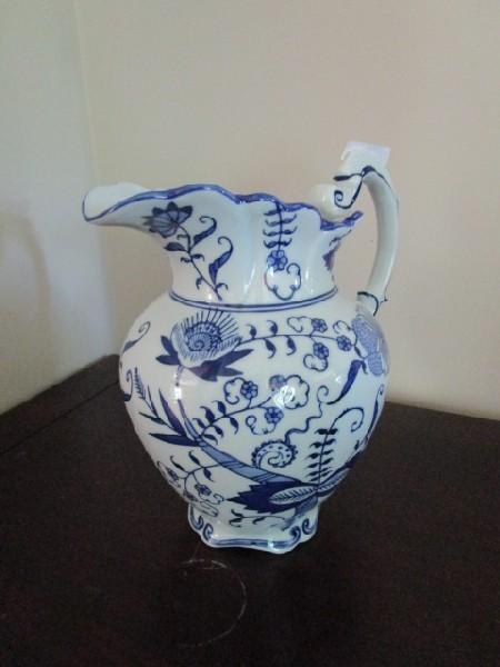 Seymour Mann China Blue Fine Porcelain Décor Jug Floral Pattern