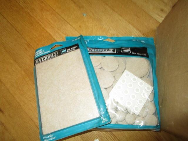 Misc. Lot - Felt Pads, Caster Cups, Clip Rings, Etc.