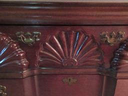 Elegant American Drew Inc. Chippendale Style Block Front Bachelor's Chest