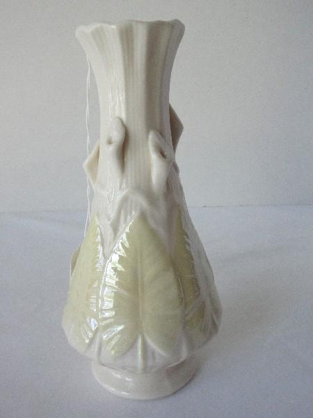 Legendary Belleek Ireland Porcelain Lily Nile Articulated Pattern Yellow Accent