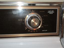 White Maytag Auto-Dry Control Electric Front Load Dryer