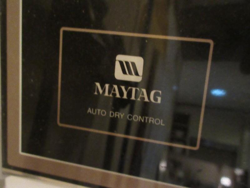 White Maytag Auto-Dry Control Electric Front Load Dryer