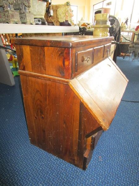 Vintage Wood American Country Kling Kitchen Server Bread Cabinet/Potato Bin