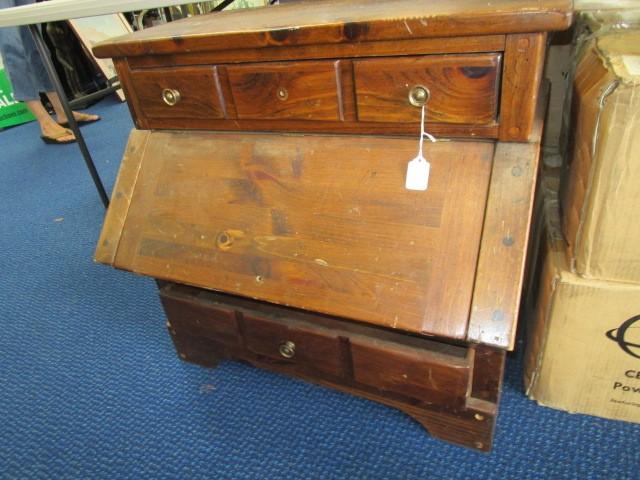 Vintage Wood American Country Kling Kitchen Server Bread Cabinet/Potato Bin