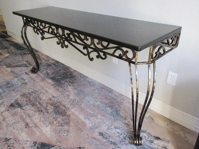 Console Table French Inspired Granite Top Console
