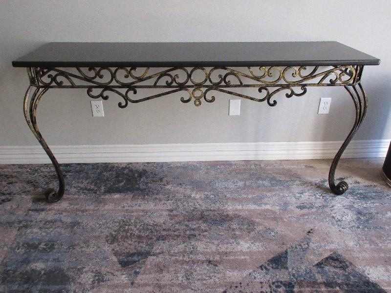 Console Table French Inspired Granite Top Console