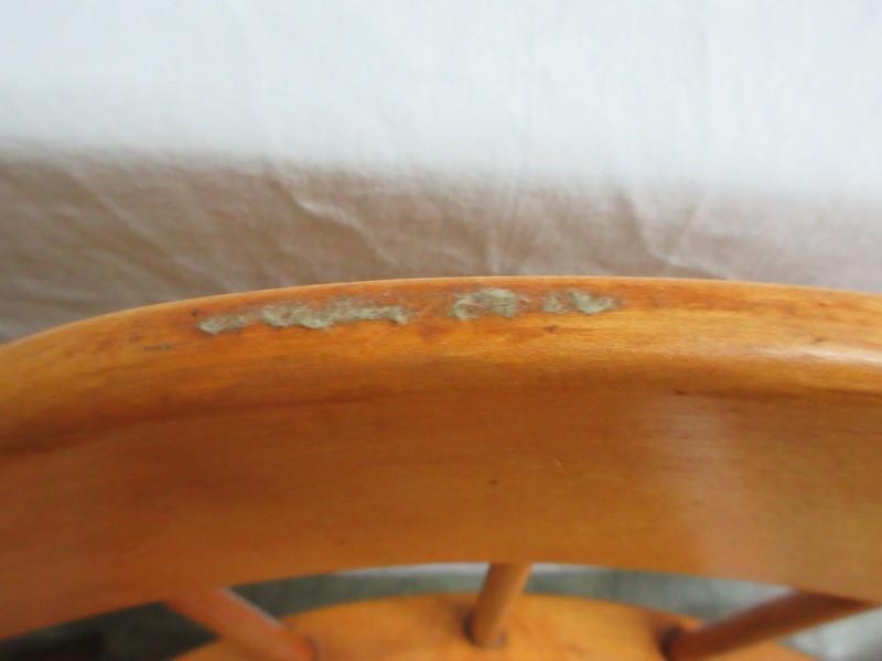 Set - 4 Maple Comback Windsor Chairs Ring Turned Legs