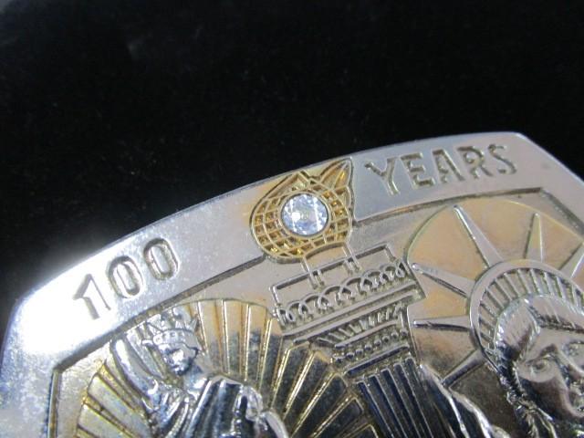 Sterling Treasury 013666 "100 Years Liberty" 1886-1986 Belt Buckle