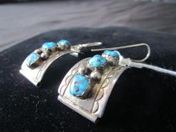 Turquoise & Sterling Silver Earrings